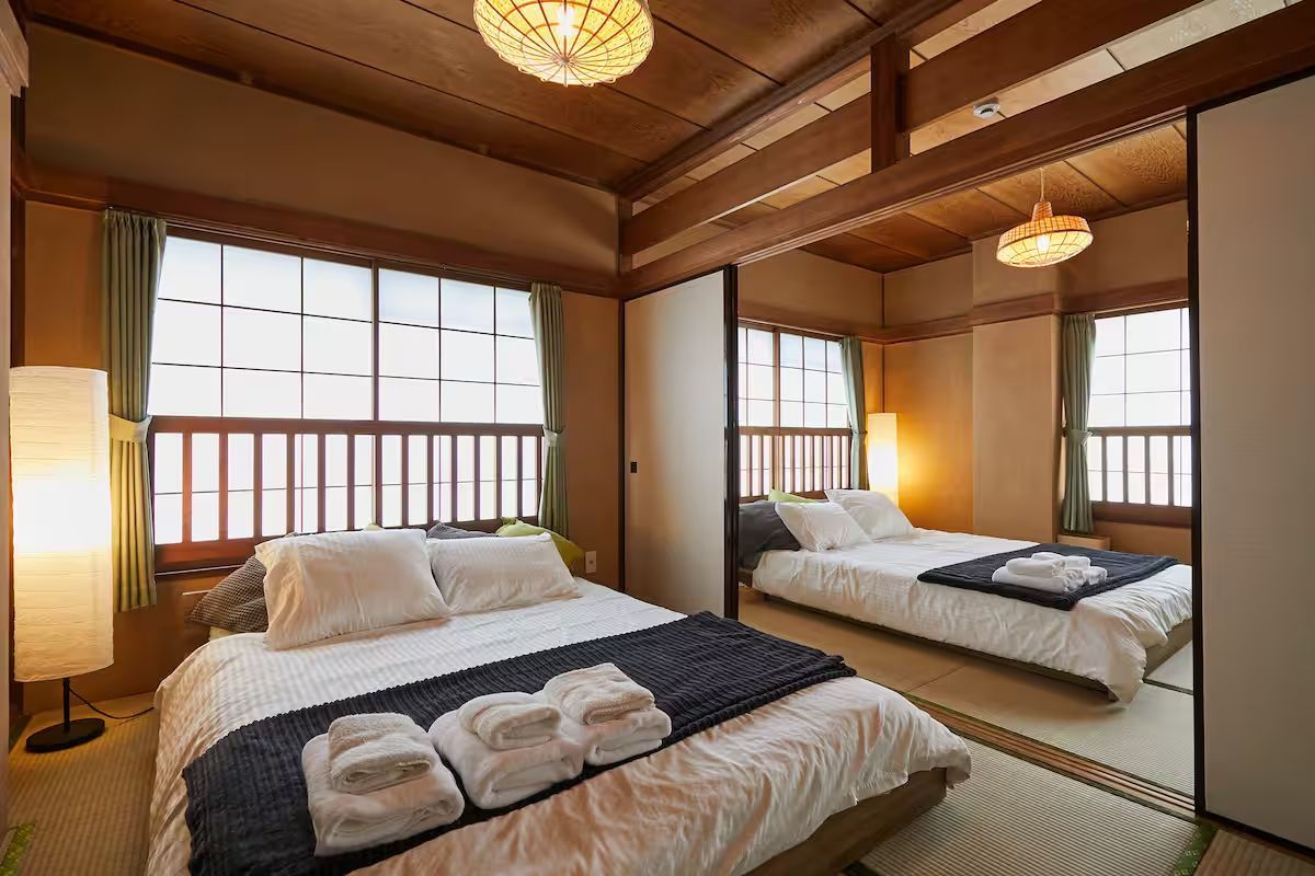 ダブルベッド2／Photo：Airbnb