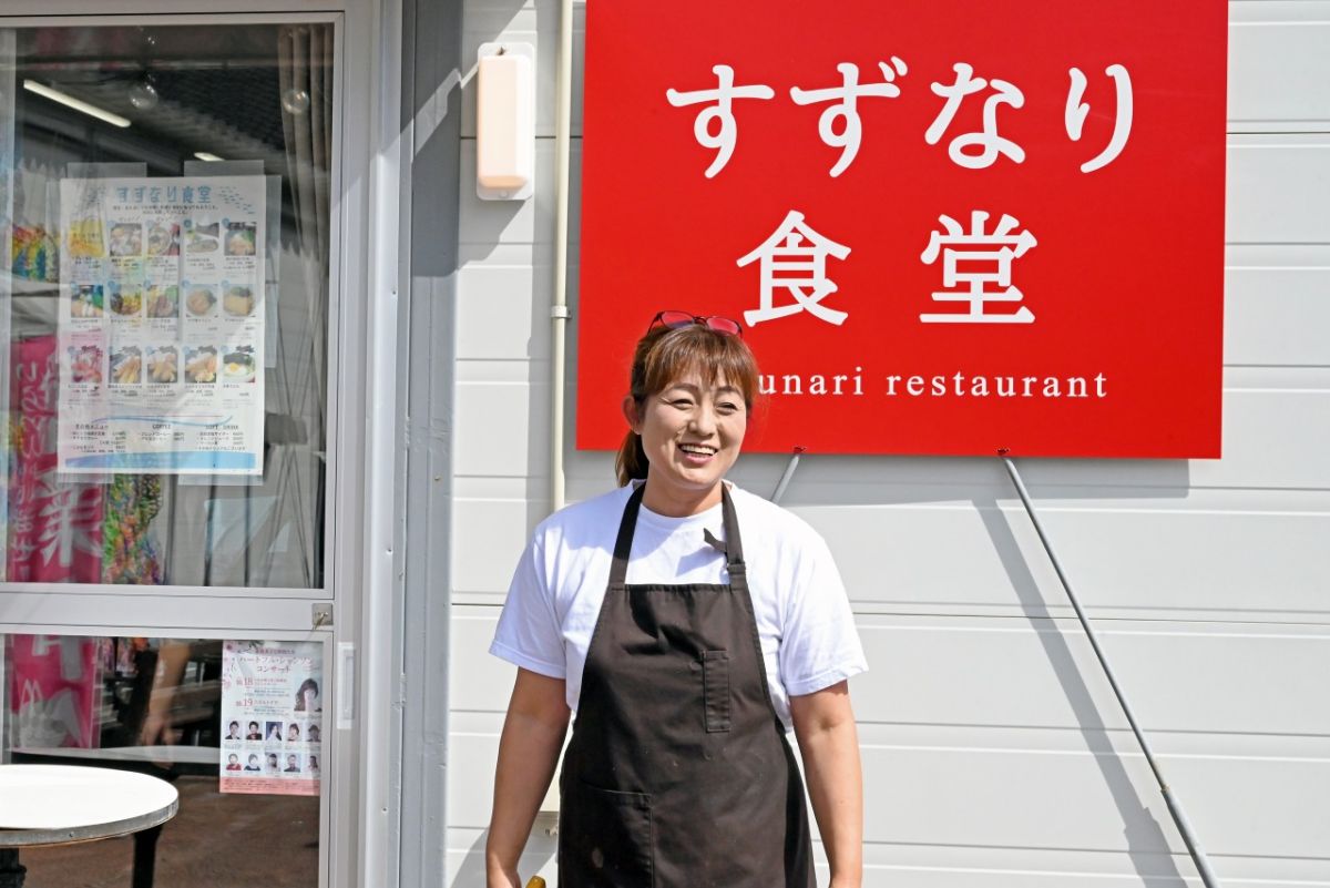 「ぜひ能登へ来てください」と代表の坂本信子さん。震災前に営業していた古民家レストラン「典座」は、再開に向けて準備中