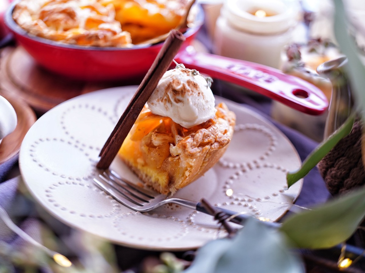 アップルパイ 盛り付け