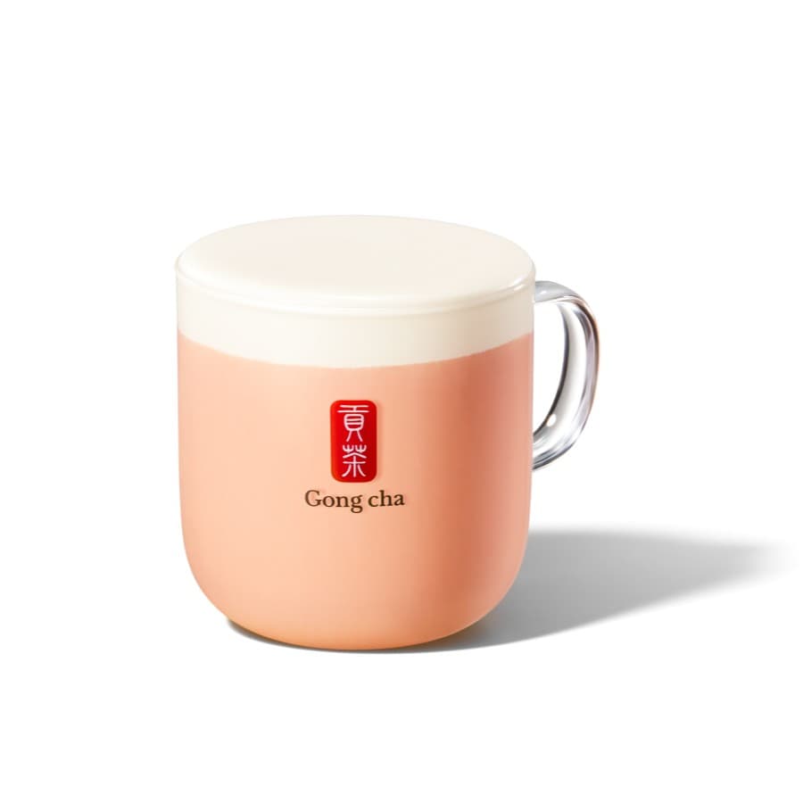 「HOTあまおう®︎ホリデー クリーミー ミルクティー」　（HOT/S） 640円