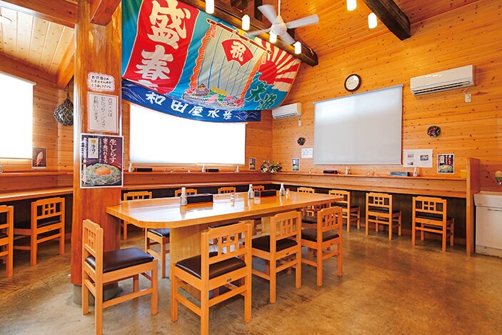 大洗町漁協かあちゃんの店の店内