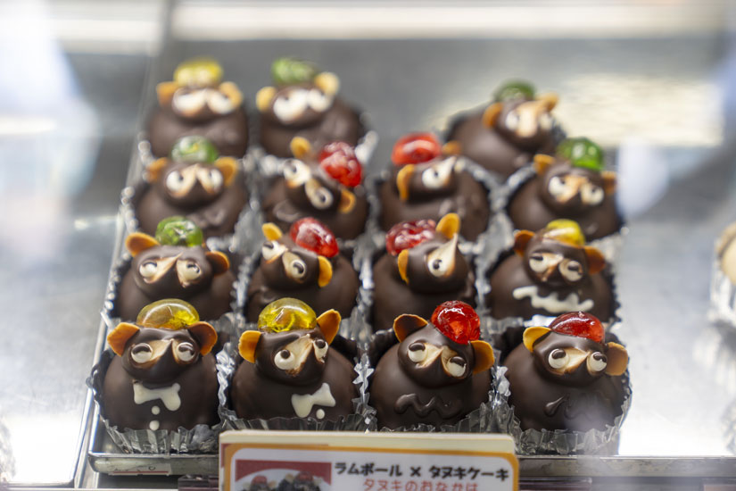 ラムボームからなる「大人のタヌキケーキ」400円