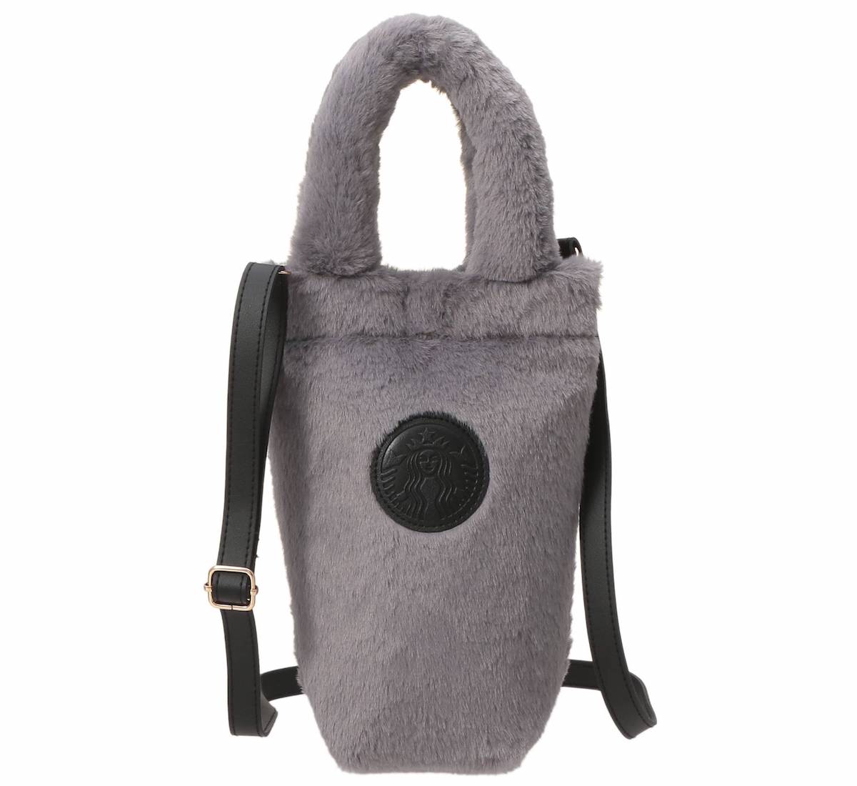 【オンラインストア限定】「ボトルショルダーバッグファーグレー」2950円 サイズ：縦230×横165×奥行90mm 