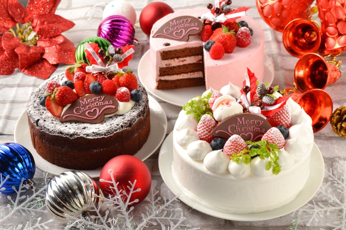 クリスマスケーキ3種類
