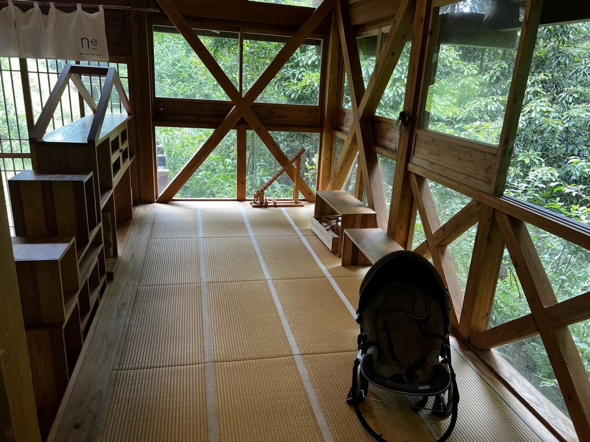 床が畳になっているキッズ スペース