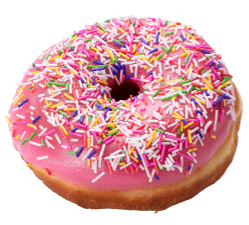 『ピンクレイズドスプリンクルズ(PINK RAISED W/SPRINKLES)』 440円