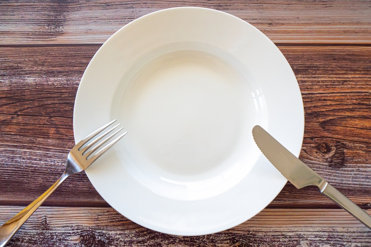 お皿とナイフとフォーク