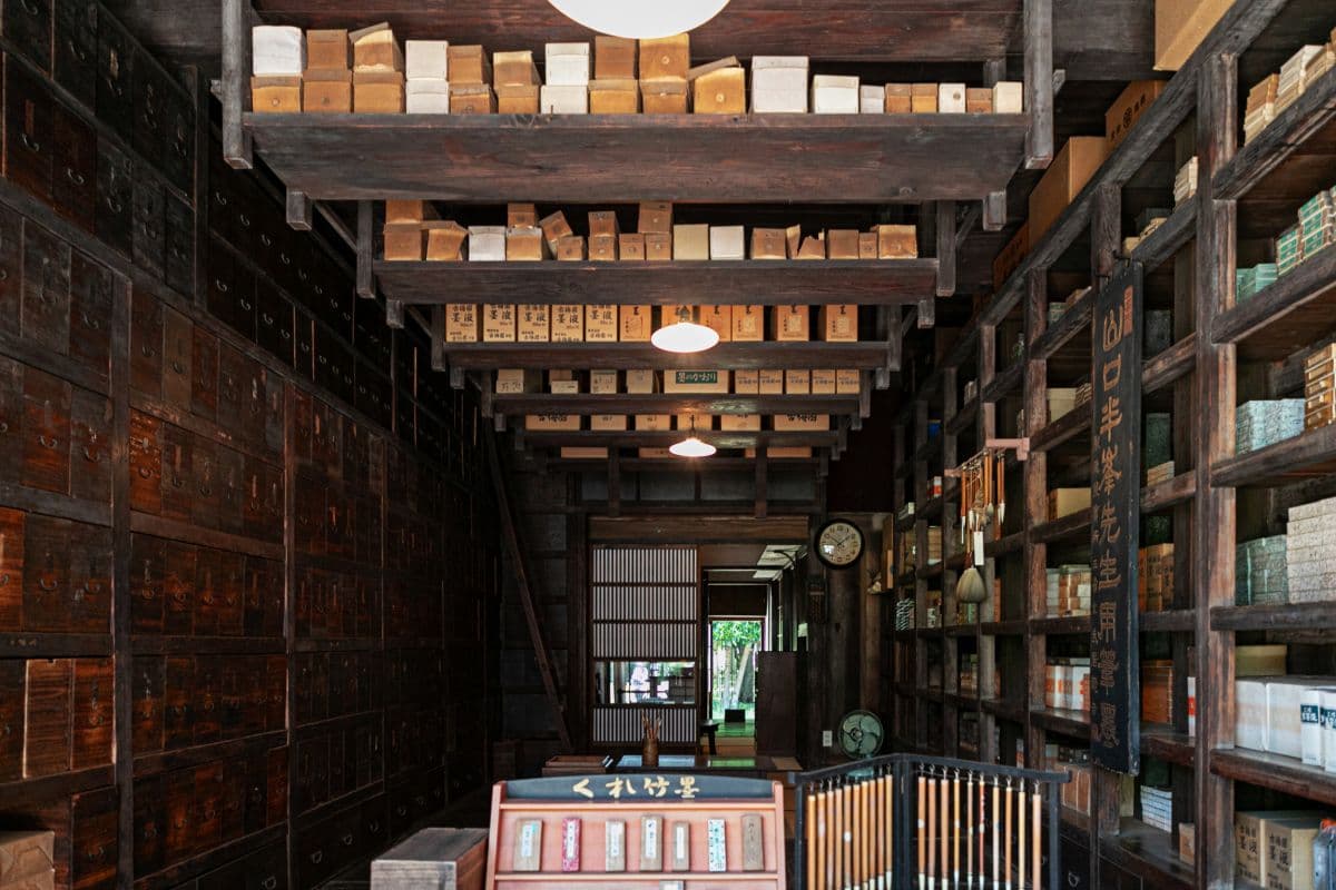 「『江戸東京たてもの園』内の武居三省堂（文具店）」