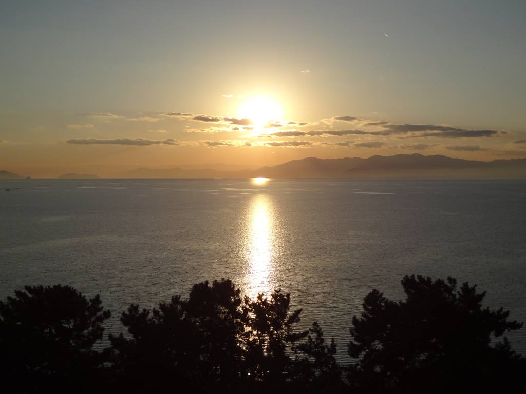 「日本の夕陽百選」に選定された景色