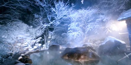 「奥入瀬渓流ホテル by 星野リゾート」の「冬の絶景露天風呂」でこの時期ならではの滞在を