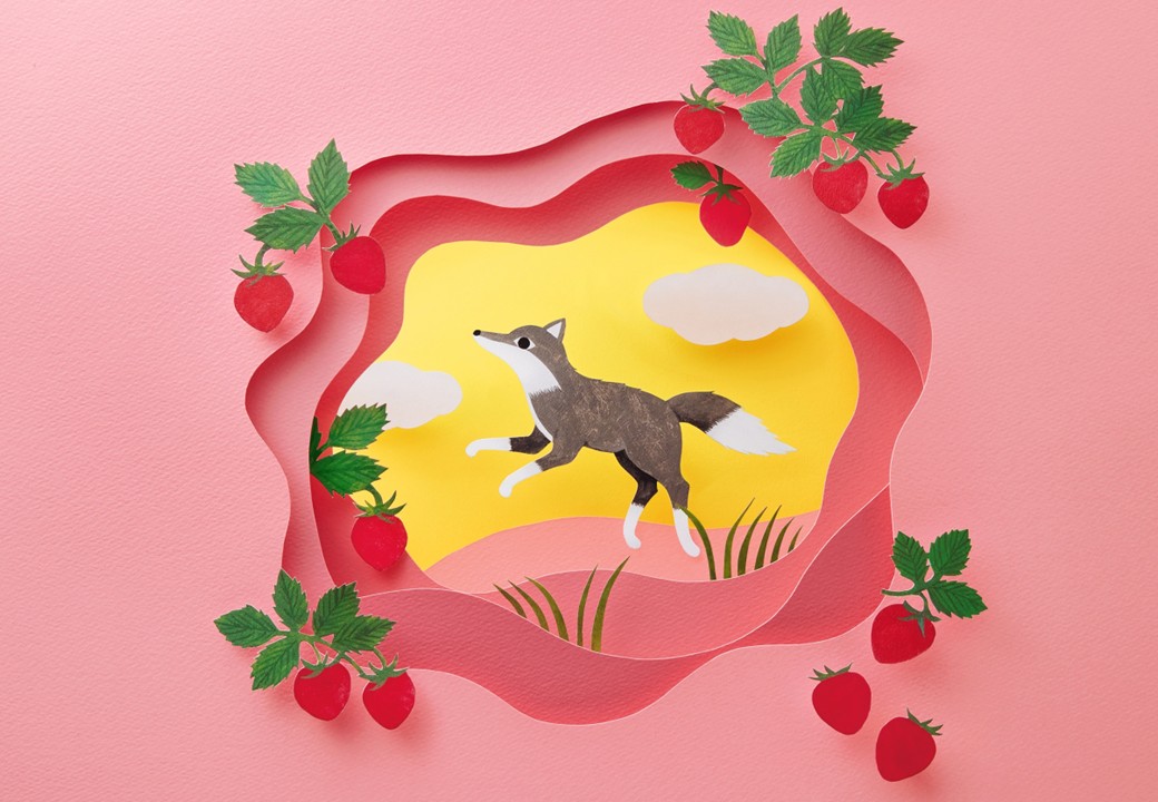 「オオカミの憧れイチゴフラワー」3個入/778円