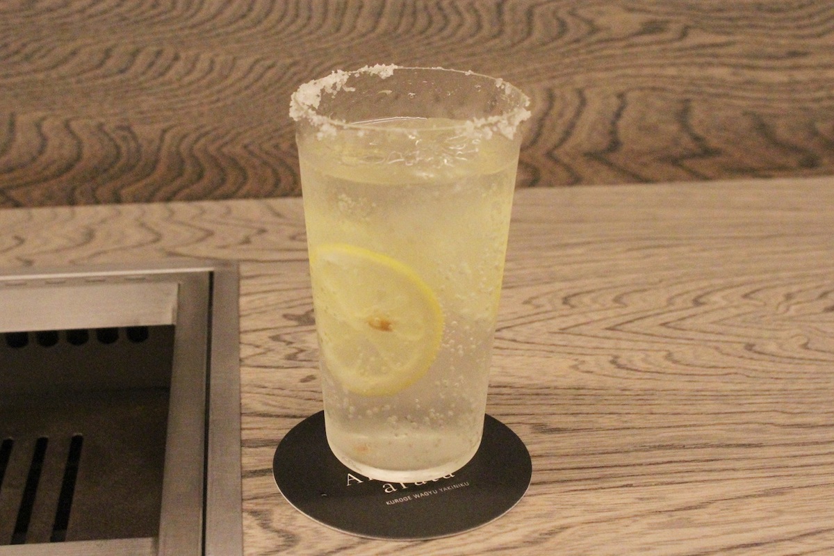「arata特製塩レモンサワー」