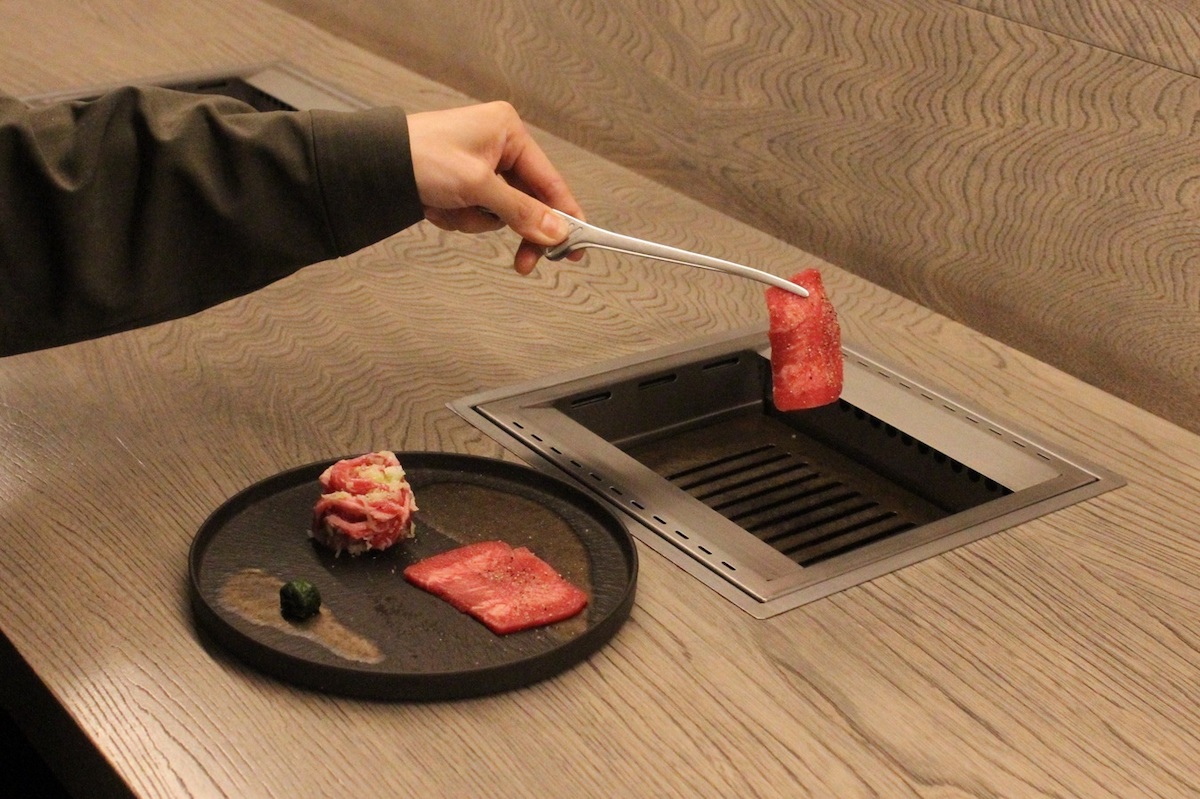 一人焼肉の様子