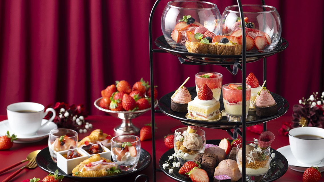 【東京ドームホテル】地上150mの絶景とともに味わういちご尽くし！ 大人リッチでかわいい「ストロベリーアフタヌーンティー」