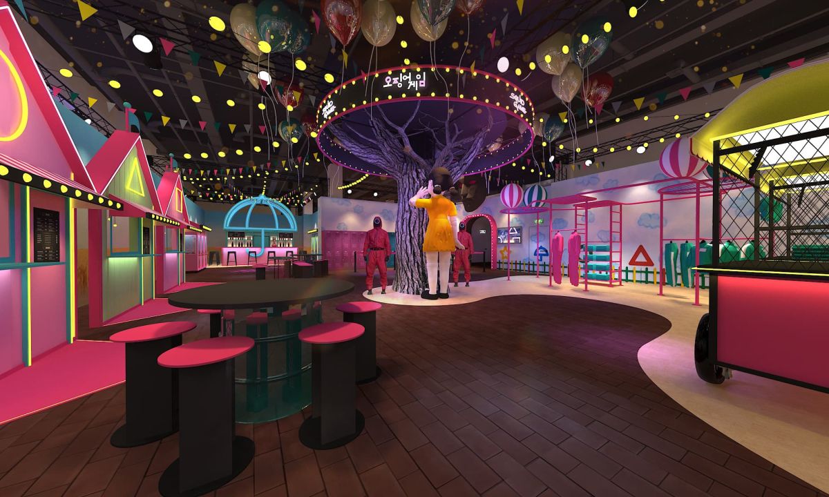 「イカゲーム」シリーズのグッズを購入できる「ヨンヒの遊び場」