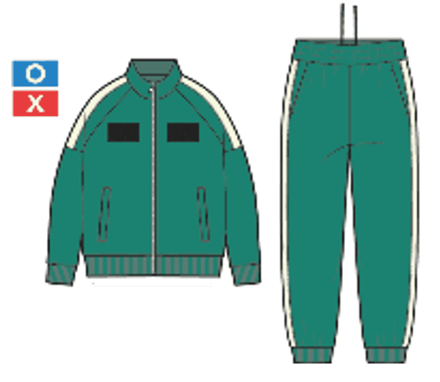 作品中でプレイヤーが着用する&ldquo;緑のジャージ&rdquo;