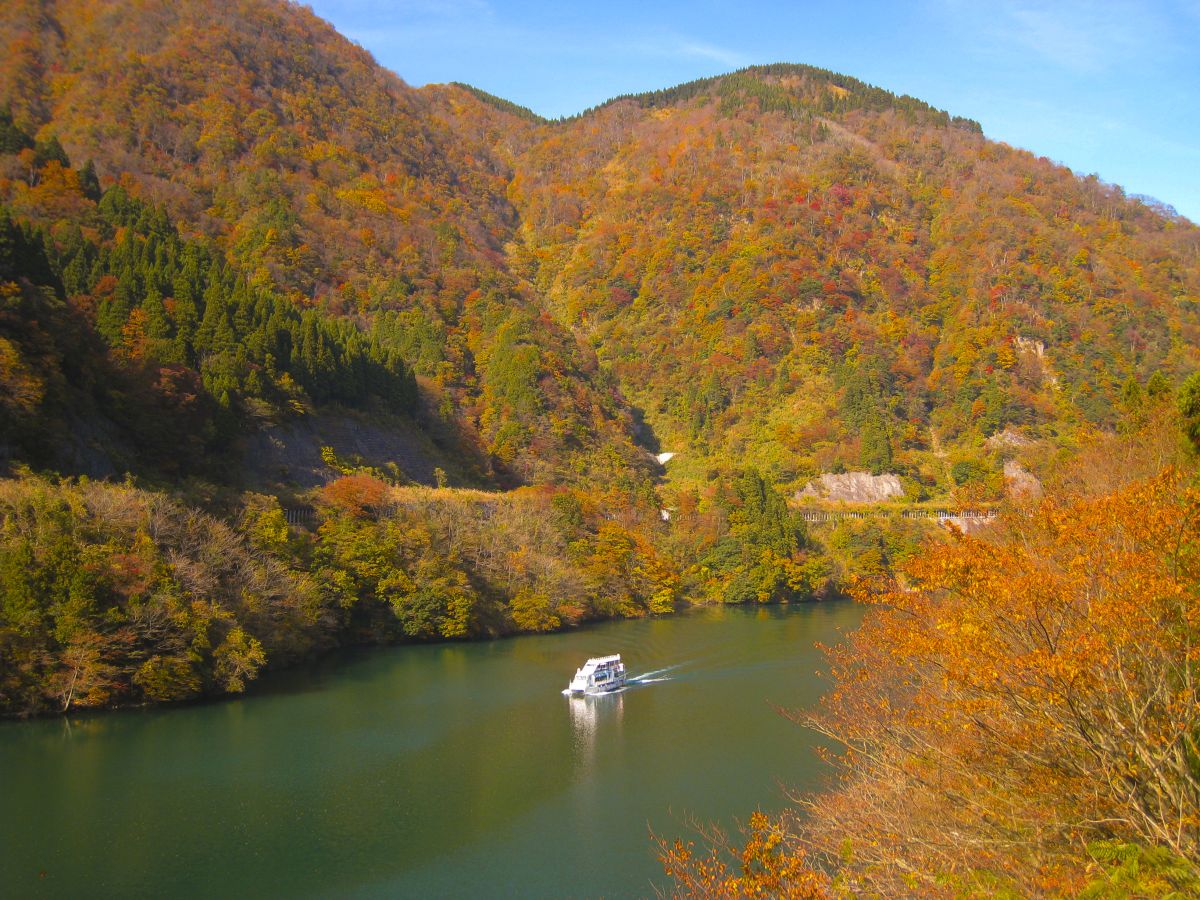 庄川峡紅葉1