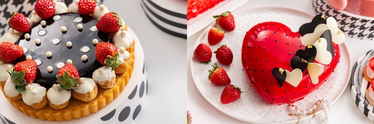 左から「サングラスちゃんへ捧げるタルト」、「アジョリーハート」
