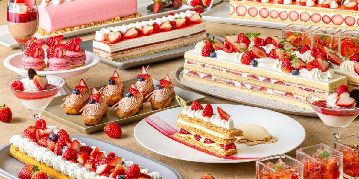 【横浜ベイシェラトン ホテル＆タワーズ】宝石のようにきらめく苺スイーツが勢ぞろい「ナイトスイーツブッフェ Sweets Parade ～ストロベリー～」