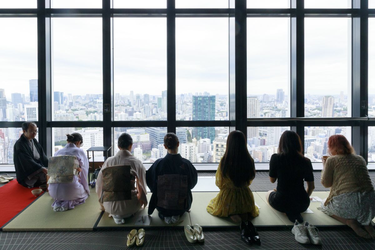 東京タワー「朝茶の湯」内観