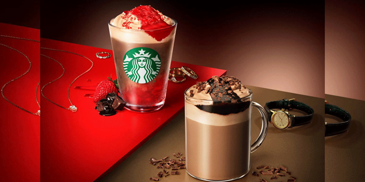 【スタバ新作・バレンタイン2026】大人なカカオが香る「カカオ & ストロベリー ムース フラペチーノ®」が1月14日（水）から登場！