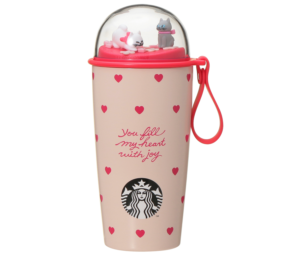 「バレンタイン2026カップシェイプステンレスボトルハート」355ml 5500円