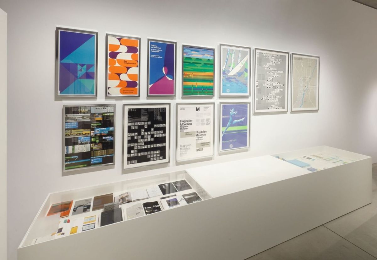 オトル・アイヒャーによるグラフィック作品（撮影：木奥恵三）