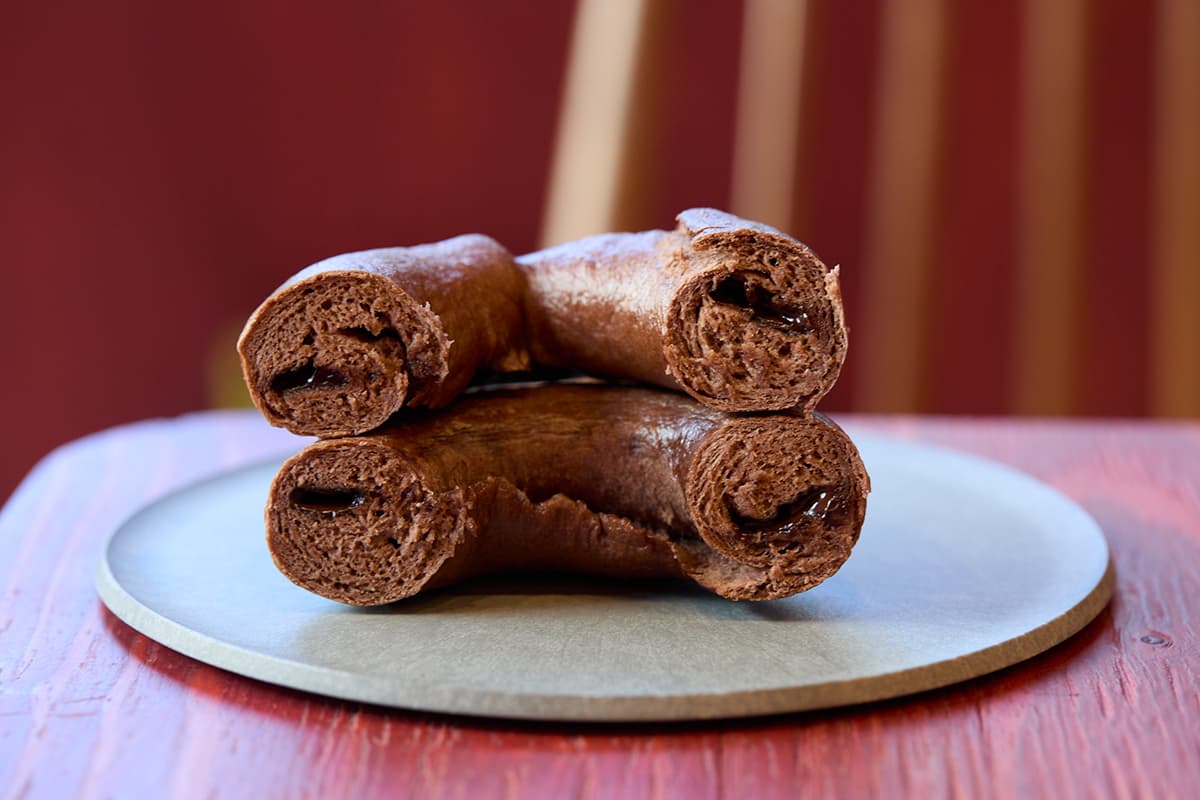 オーブントースターで温めて提供される