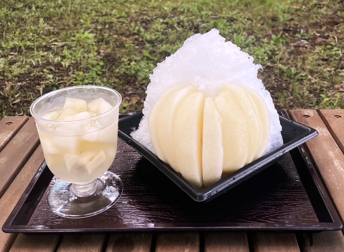 「梨かき氷（季節限定）」1000円　