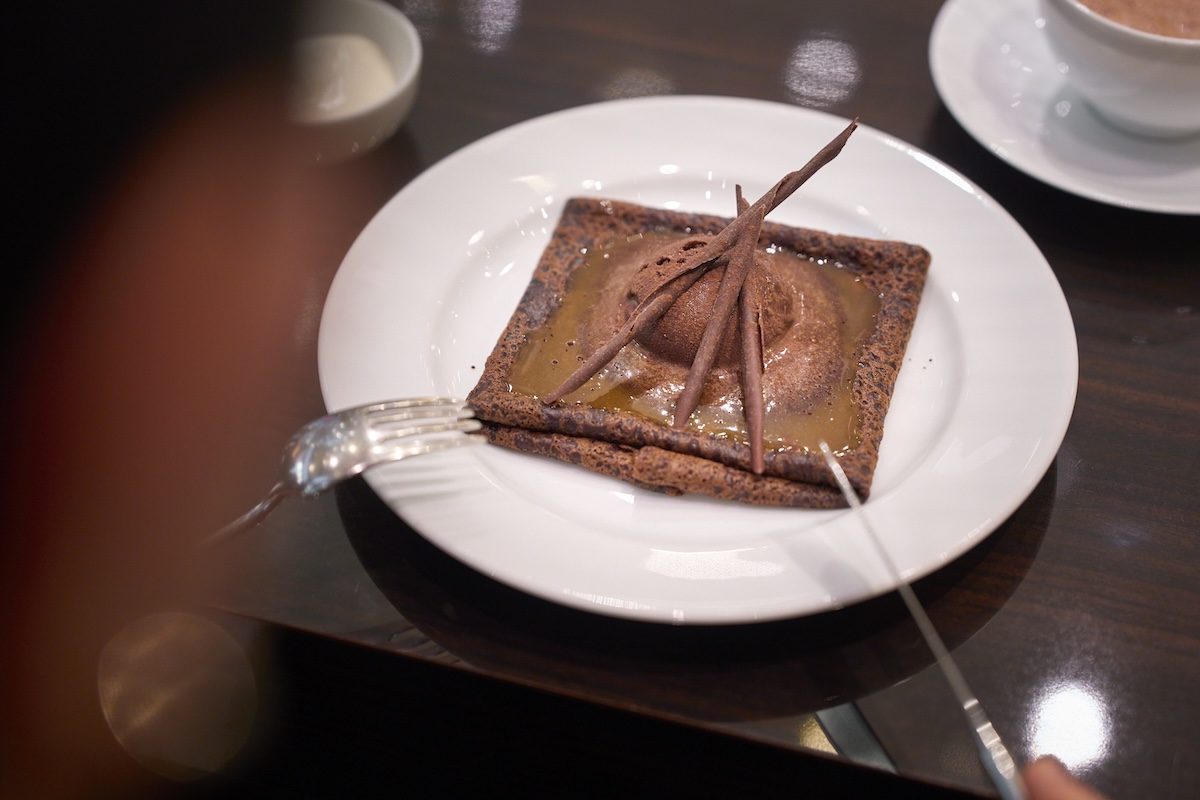 「クレープ ショコラ オランジュ」単品1650円