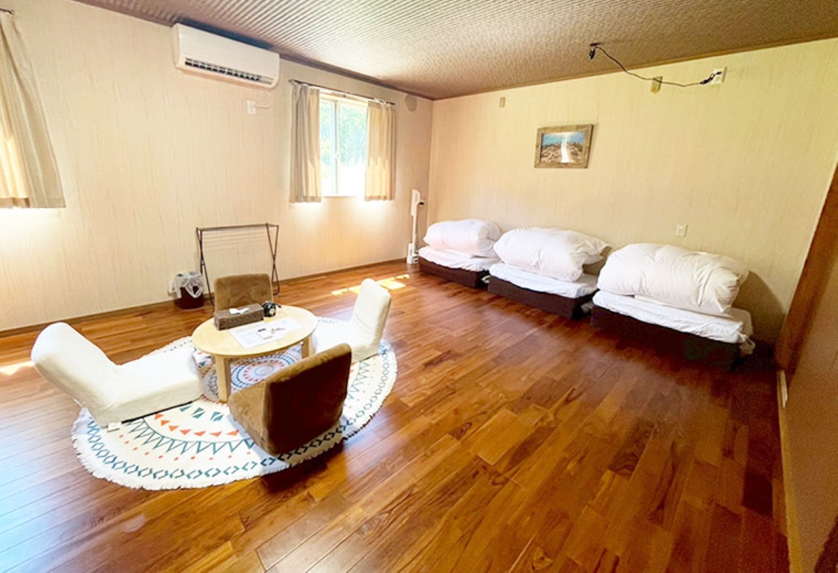 全7室のうち5人まで宿泊可能な大部屋も2室ある