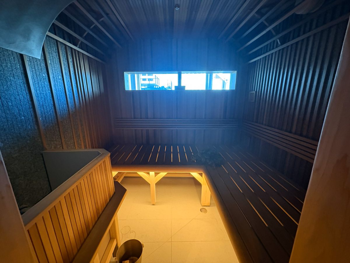 サウナスペースを独り占め