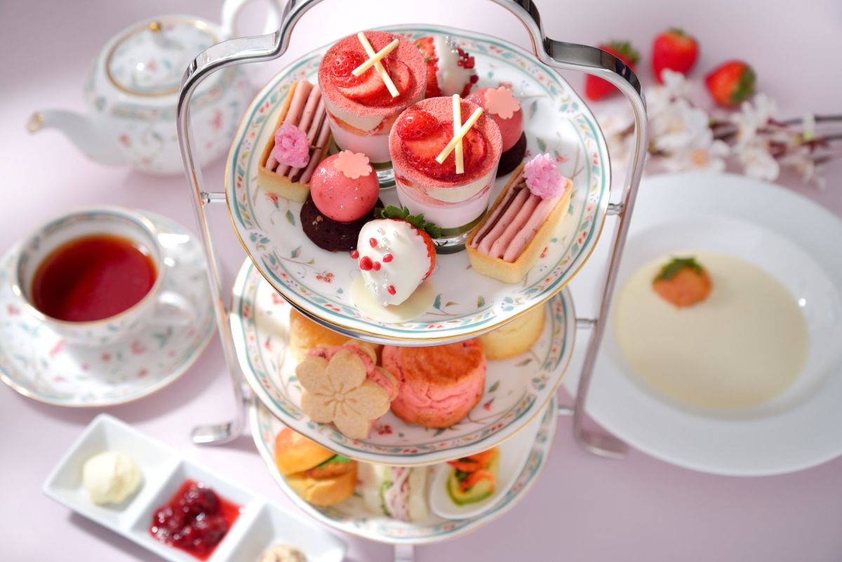 「桜&times;ストロベリーアフタヌーンティー」イメージ