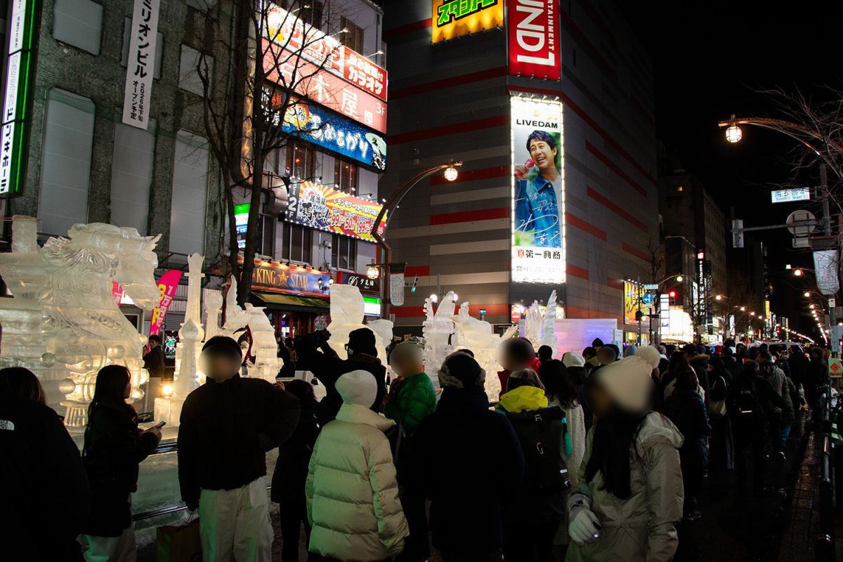 さっぽろ雪まつり2026_すすきの会場全景