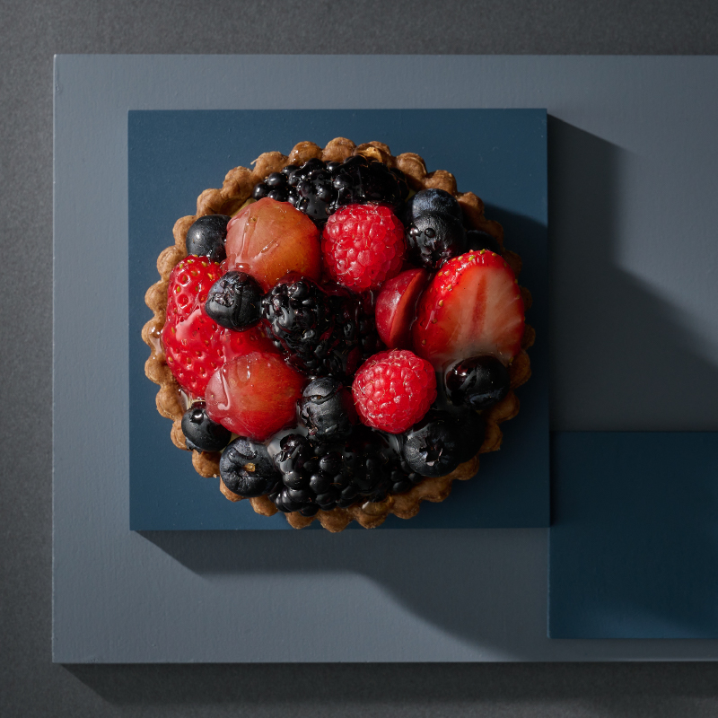 フレッシュベリーとチョコカスター ドクリームのタルト