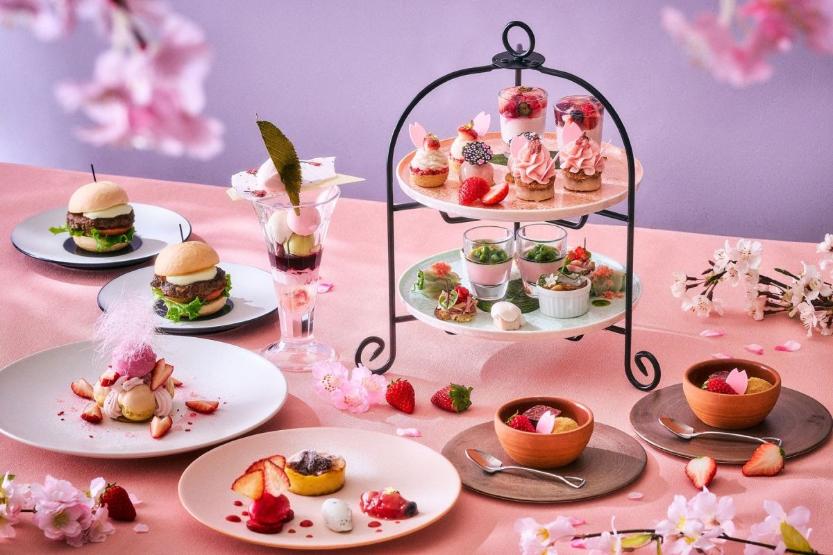 天空のお花見アフタヌーンティー～桜＆いちご～　イメージ