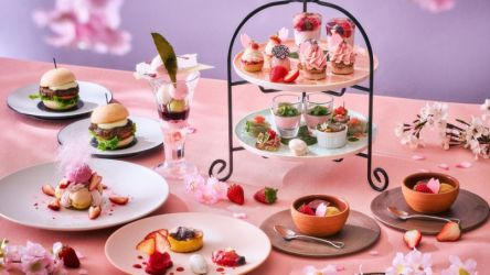 【品川プリンスホテル】アフタヌーンティーで楽しむ新しいお花見のかたち。「天空のお花見アフタヌーンティー～桜&いちご～」