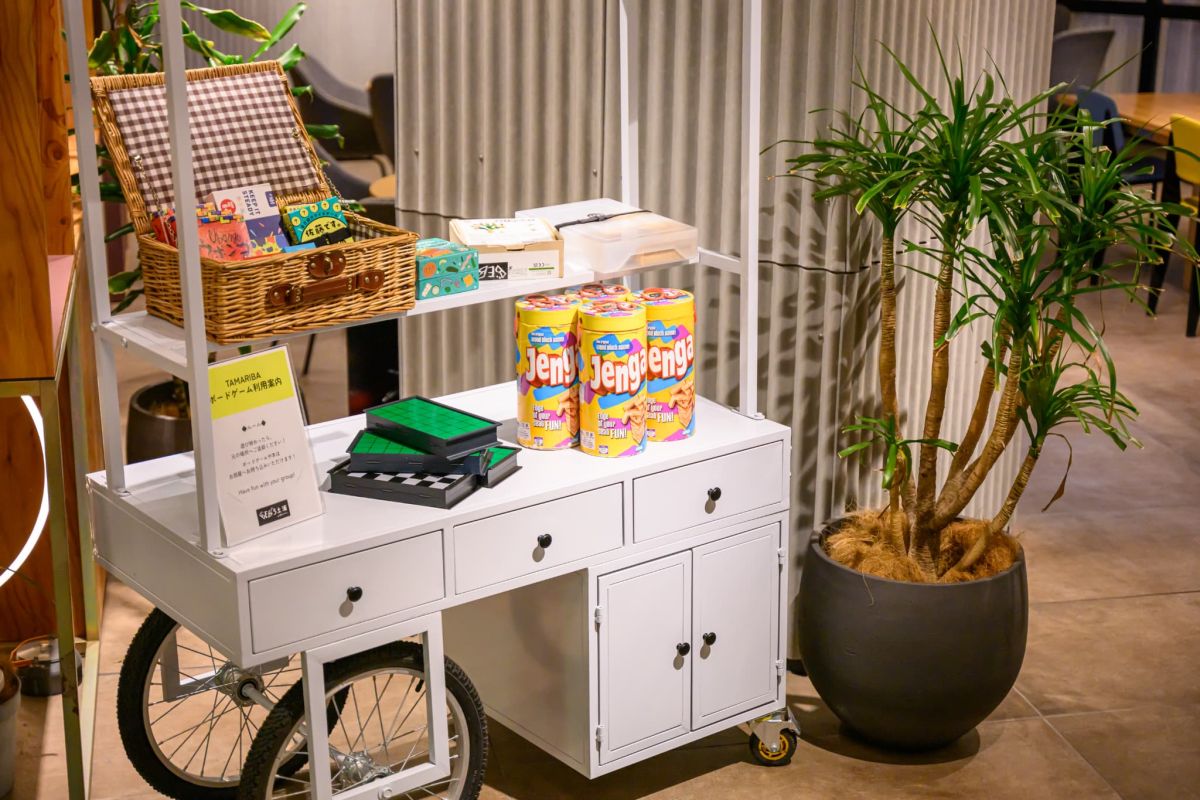 ボードゲームもずらり