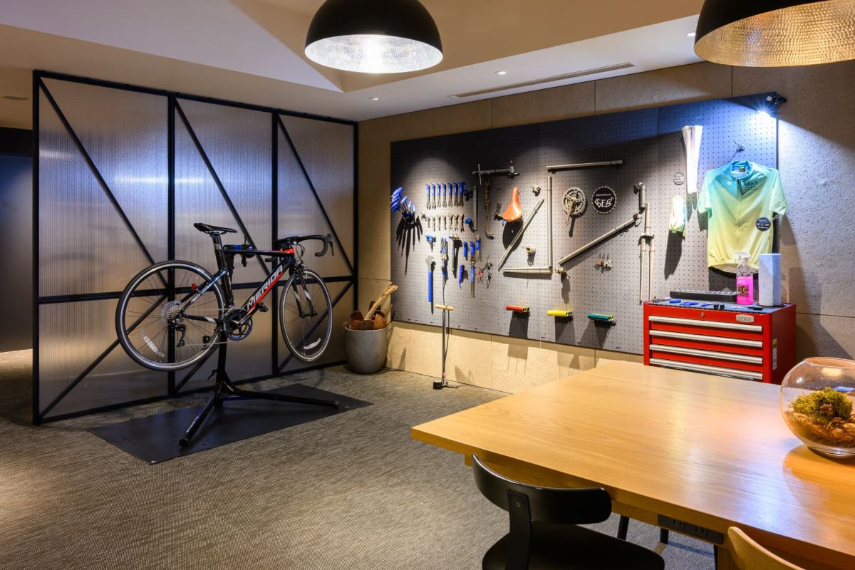 工具・整備スペースでメンテナンスをする人も多いのだとか