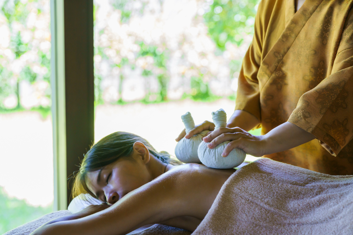 スパ「月」でのオイルトリートメント