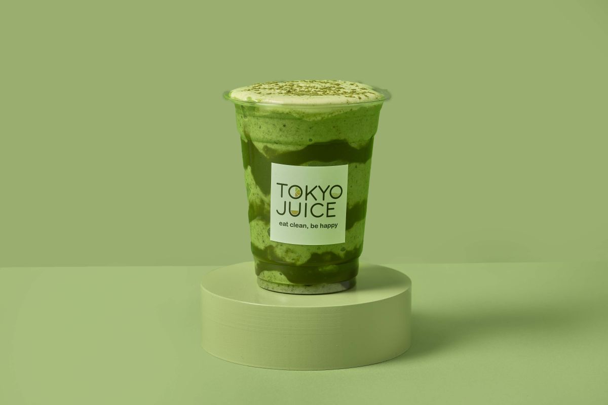 Matcha blossom smoothie