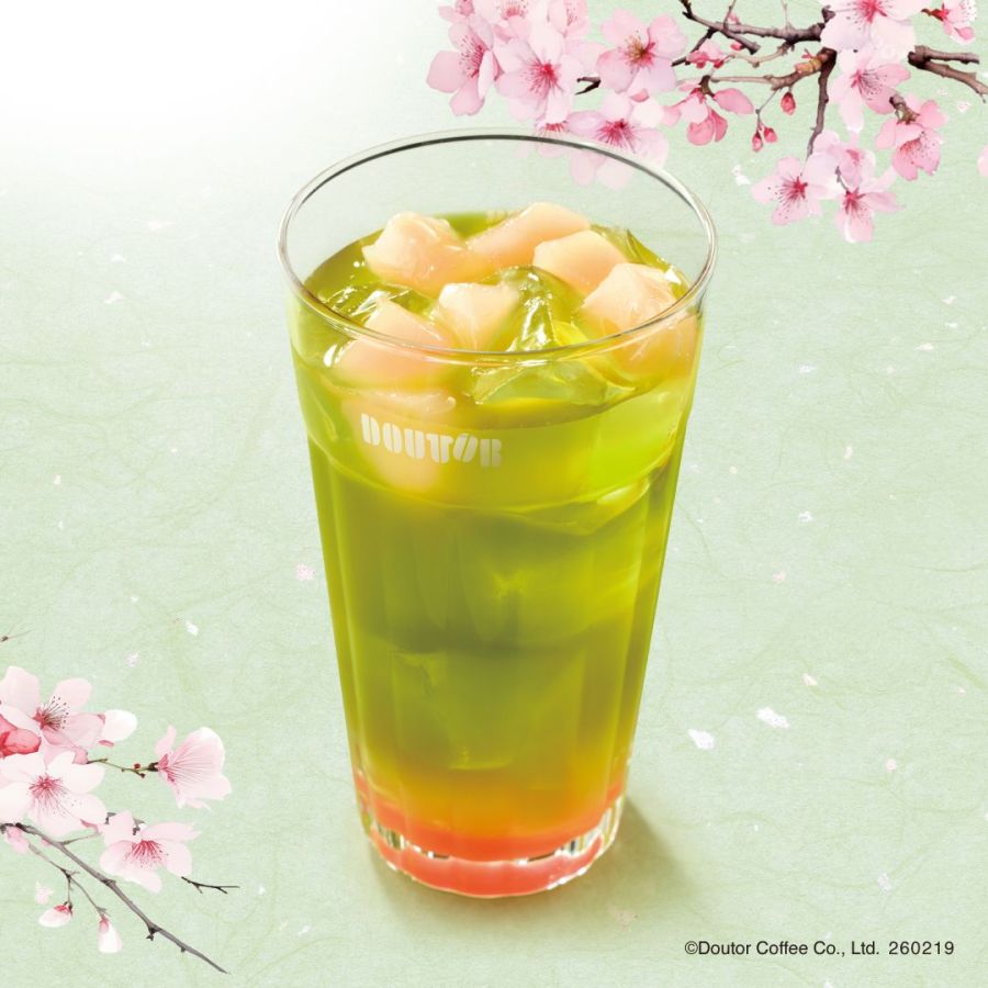 「桜香る ピーチグリーンティー（アイスのみ）」550円
