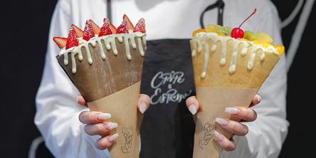 【 大阪・南堀江】パリパリ新感覚！「クレープとエスプレッソと堀江」限定のミックスジュースをイメージしたフレーバーが話題に♪