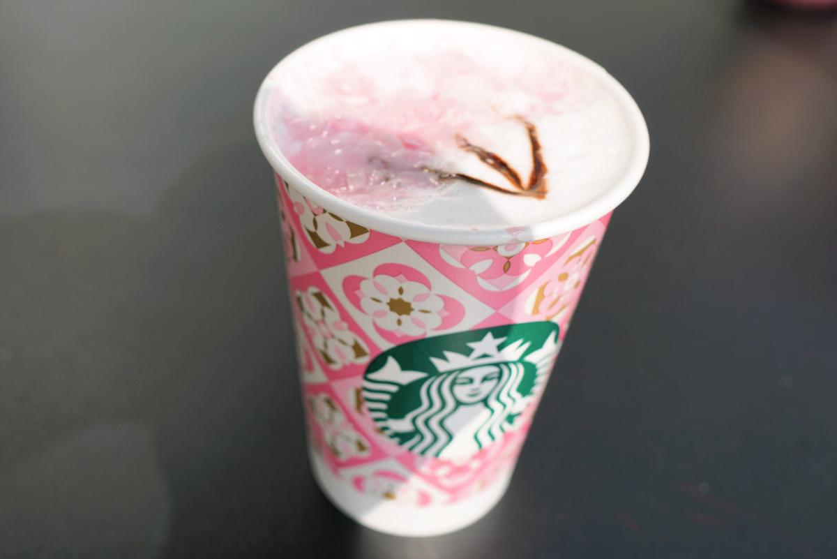 桜 咲くよ ラテ1