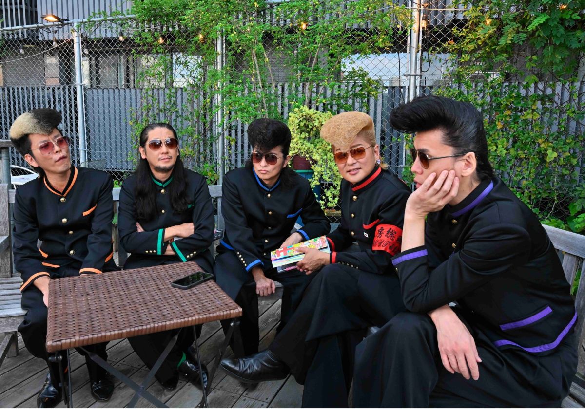 メンバー左から星グランマニエ（ランマ）、白鳥松竹梅（マツ）、早乙女光（ヒカル）、綾小路翔（翔やん）、西園寺瞳（トミー）