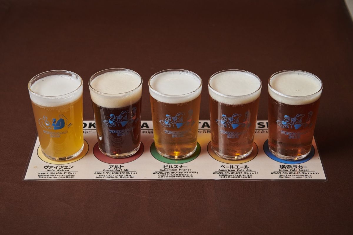 飲み比べが楽しめるビアフライト5種スタンダードセット1980円