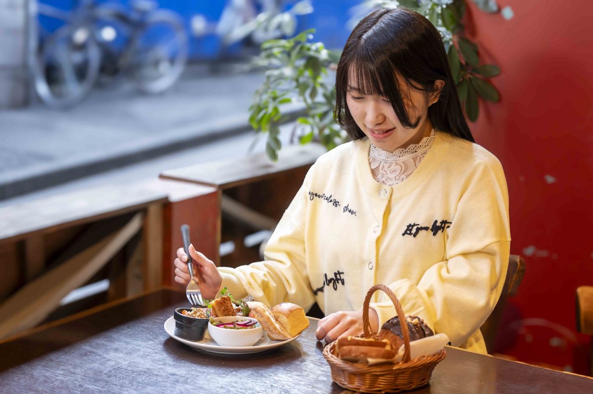 ランチを楽しむ様子