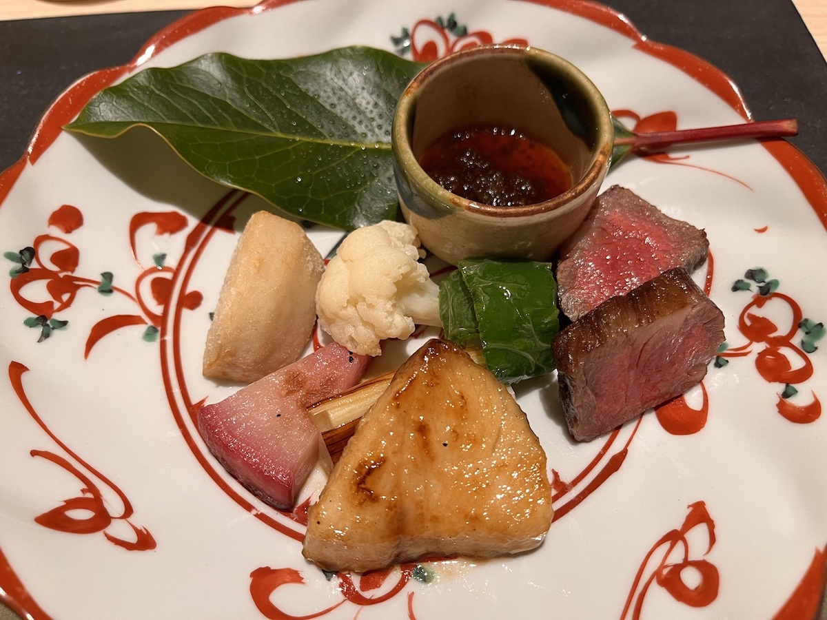 雅サーロインの炭焼き