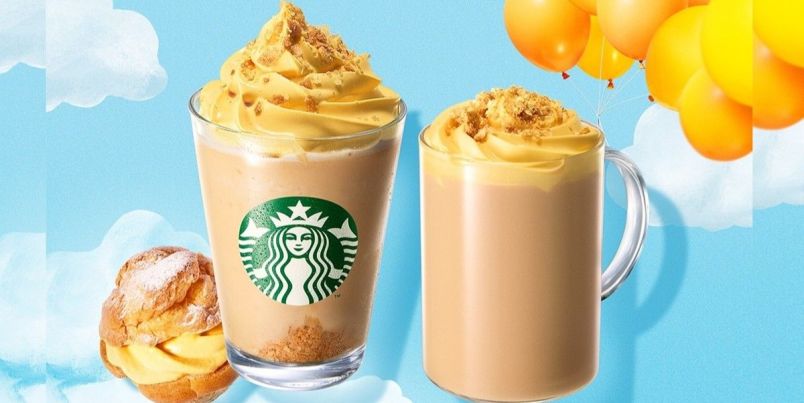 【スタバ新作・2026年3月】ふわっと、こんがりシュークリームみたい！「シュークリーム フラペチーノ®」が3月13日（金）から登場！