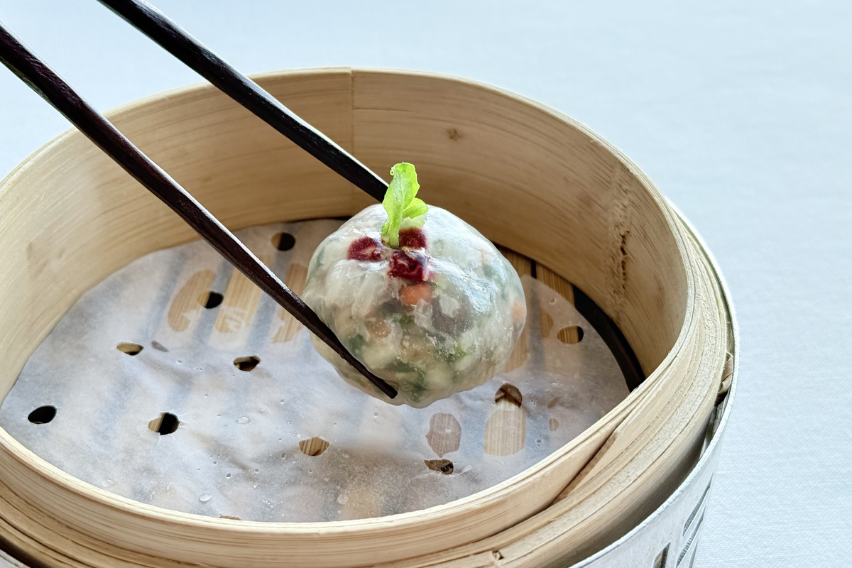 「季節野菜の水晶餃」